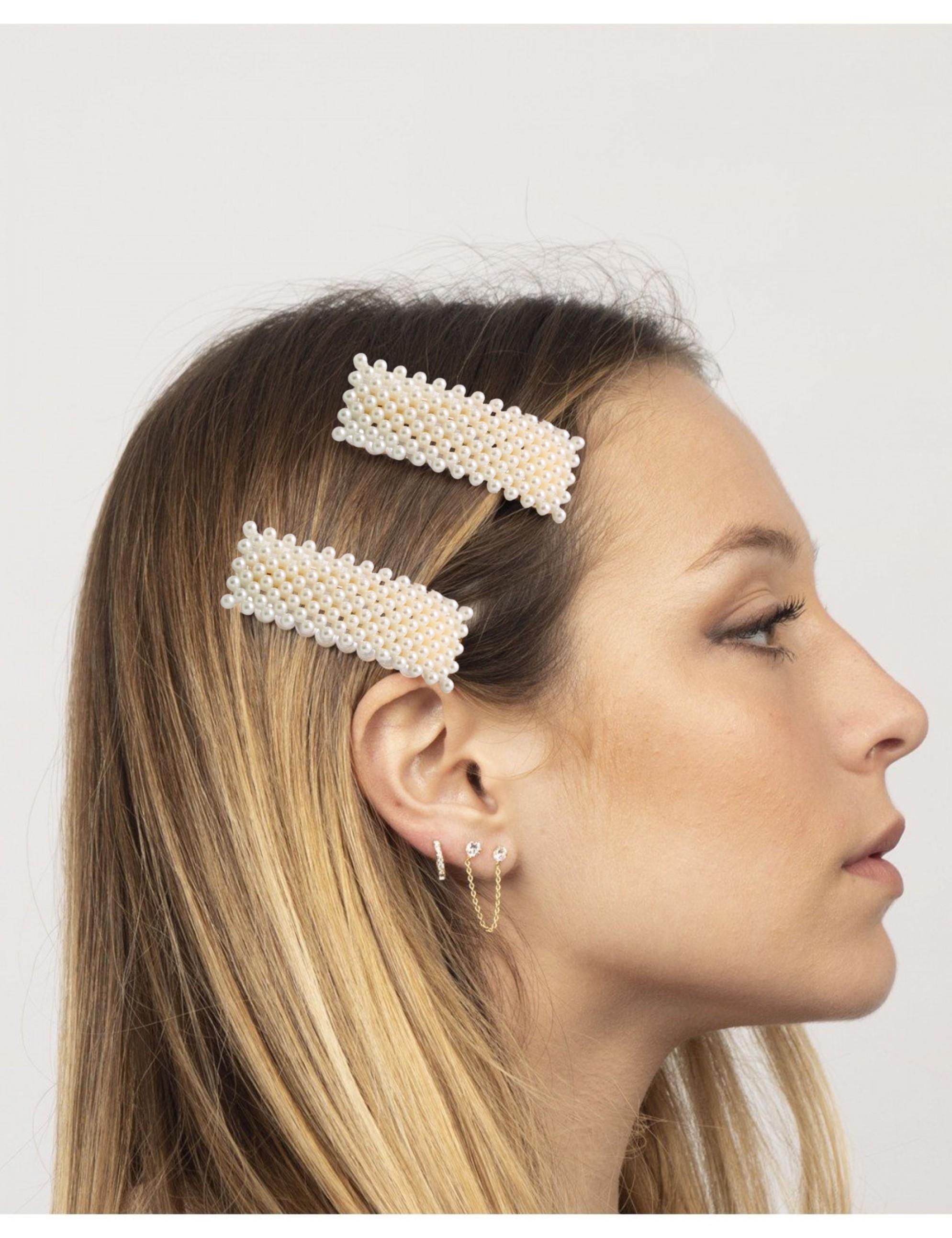 Snowpearl 06 Pieces Pearl Hair Clips, Pins Barrette, Hair Clips for Women  Girls Fashion Hair Accessories -