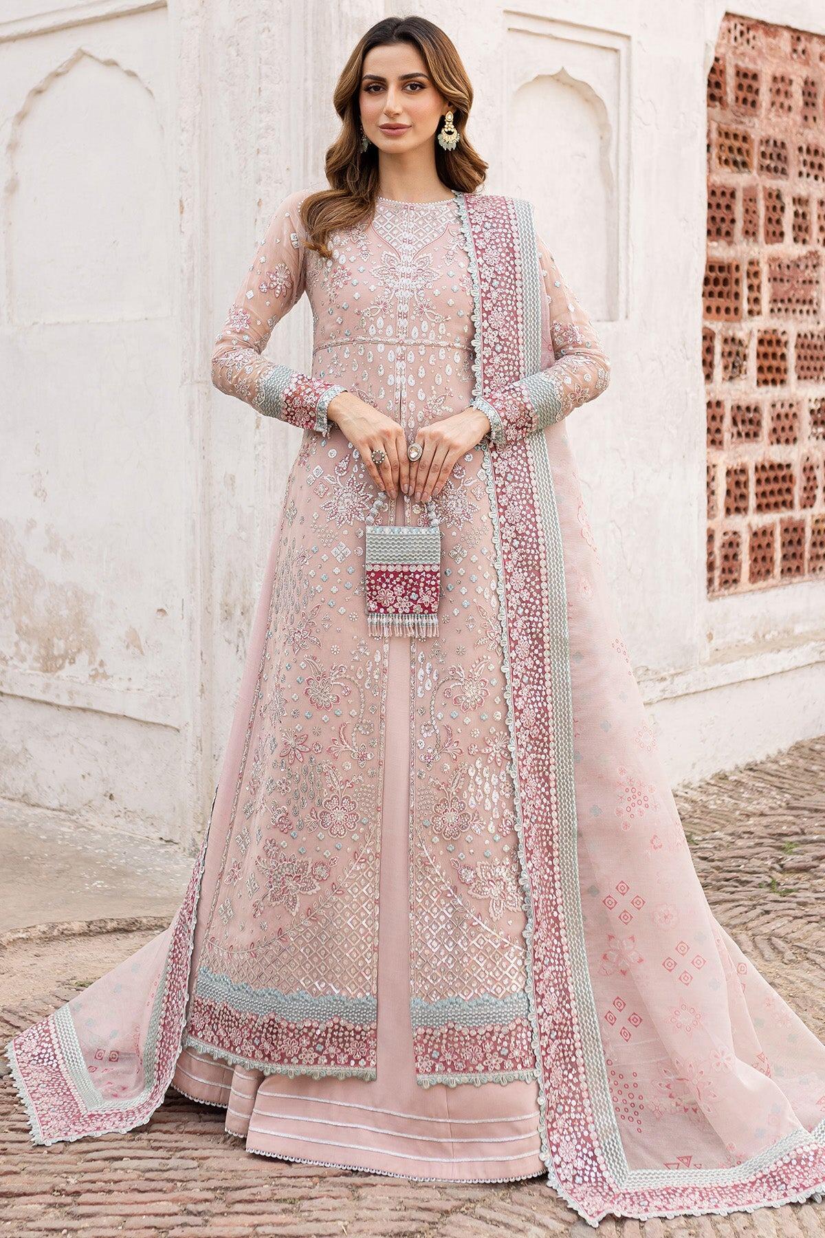 Farasha Ritzier Unstitched Luxury Collection - 06-PEACH BELL main image 0