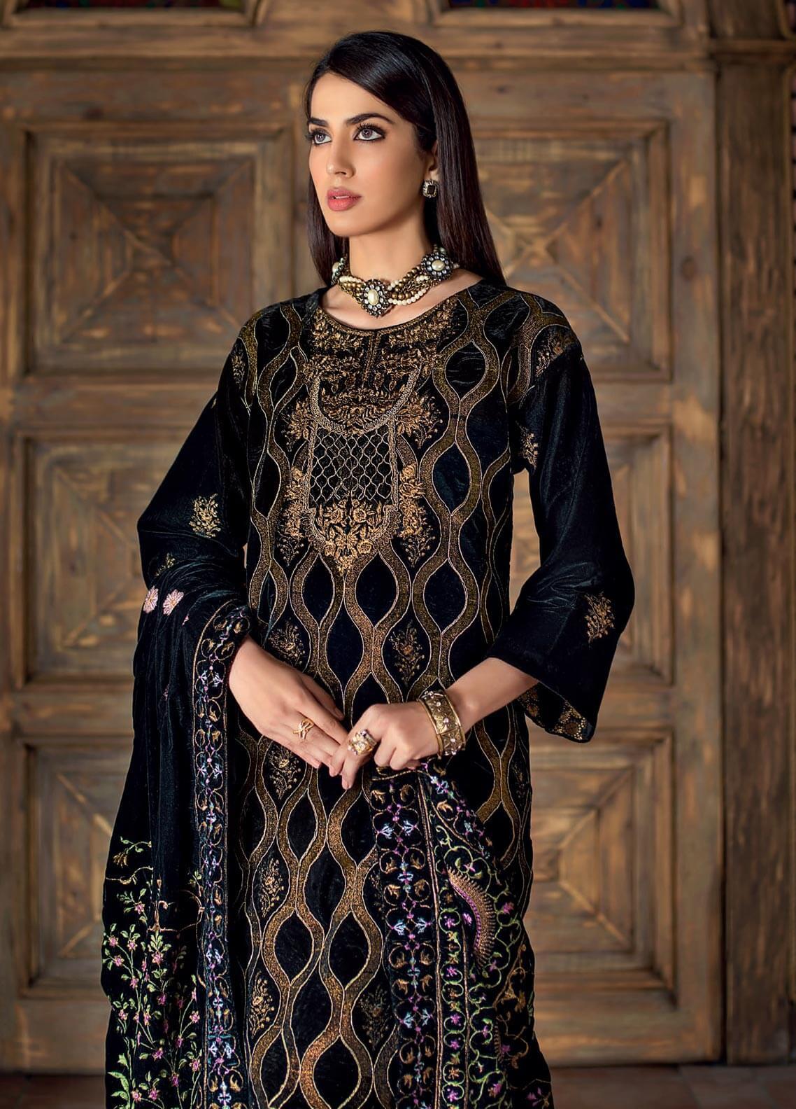Gul Ahmed Embroidered Velvet VLW 05 - Noor-E-Chasham Collection