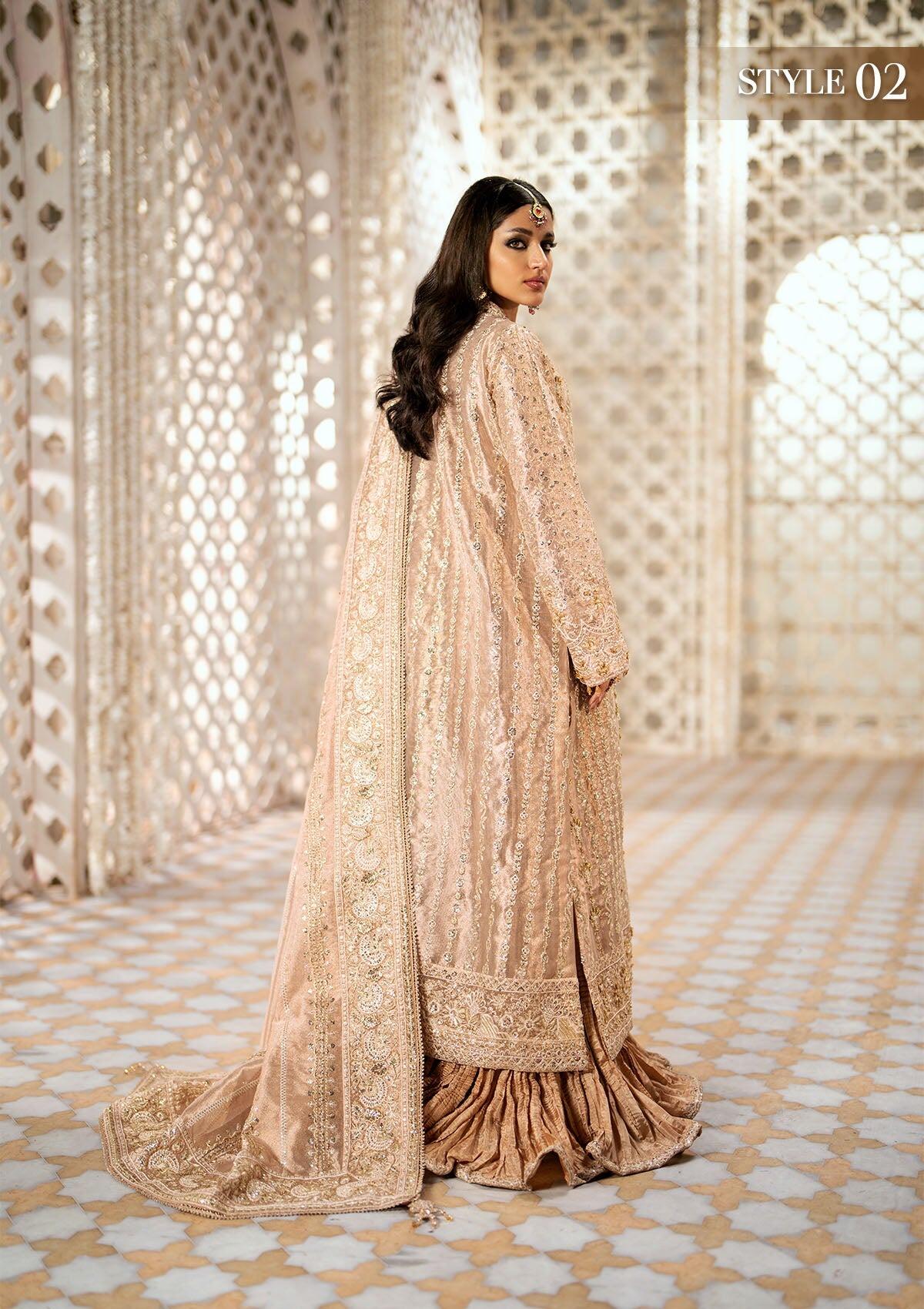 LOOK 06 AIK ATELIER EMBROIDERED LILAC CHIFFON SAREE LUXURY COLLECTION