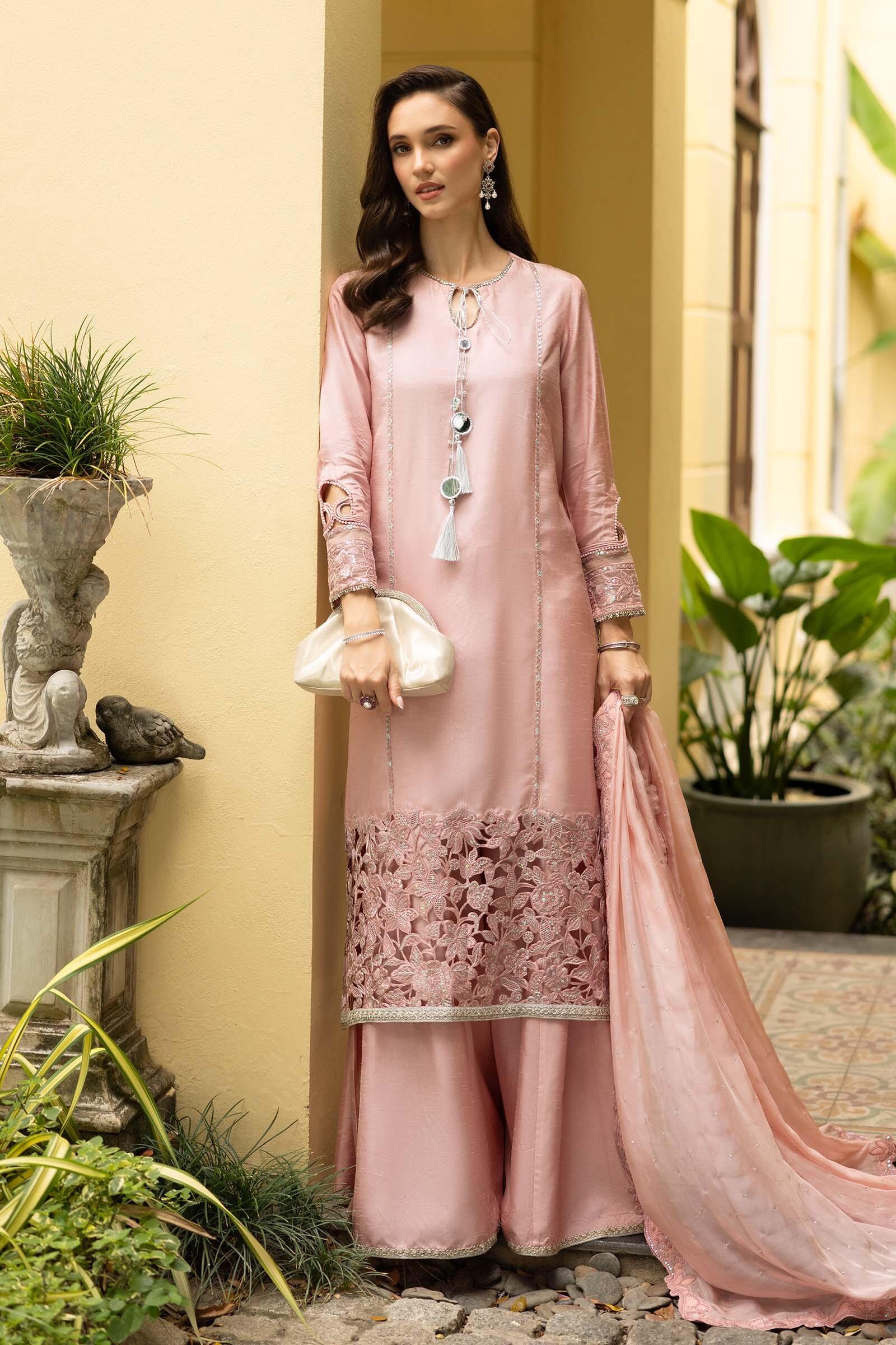 maria b pink dress Maria B Chiffon 2025 New York, New Jersey, Texas, California