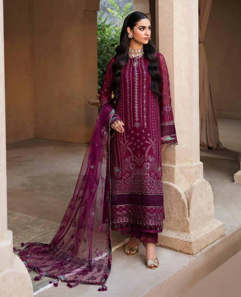 Shrimayi By Yesfir Xenia Formel Embroidered Chiffon Dress 2024