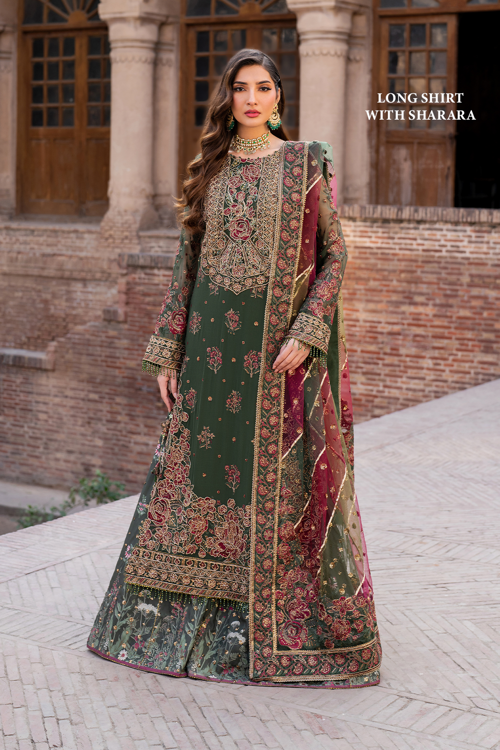 Iznik –  stitched Embroidered Chiffon Suit main image 1