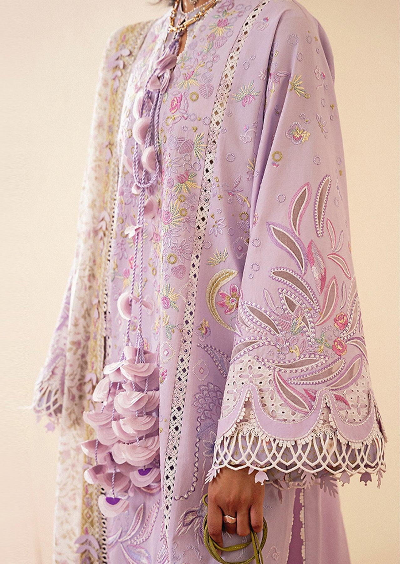Yasmin Suffuse by Sana Yasir Mauve Purple Embroidered Lawn Summer Collection