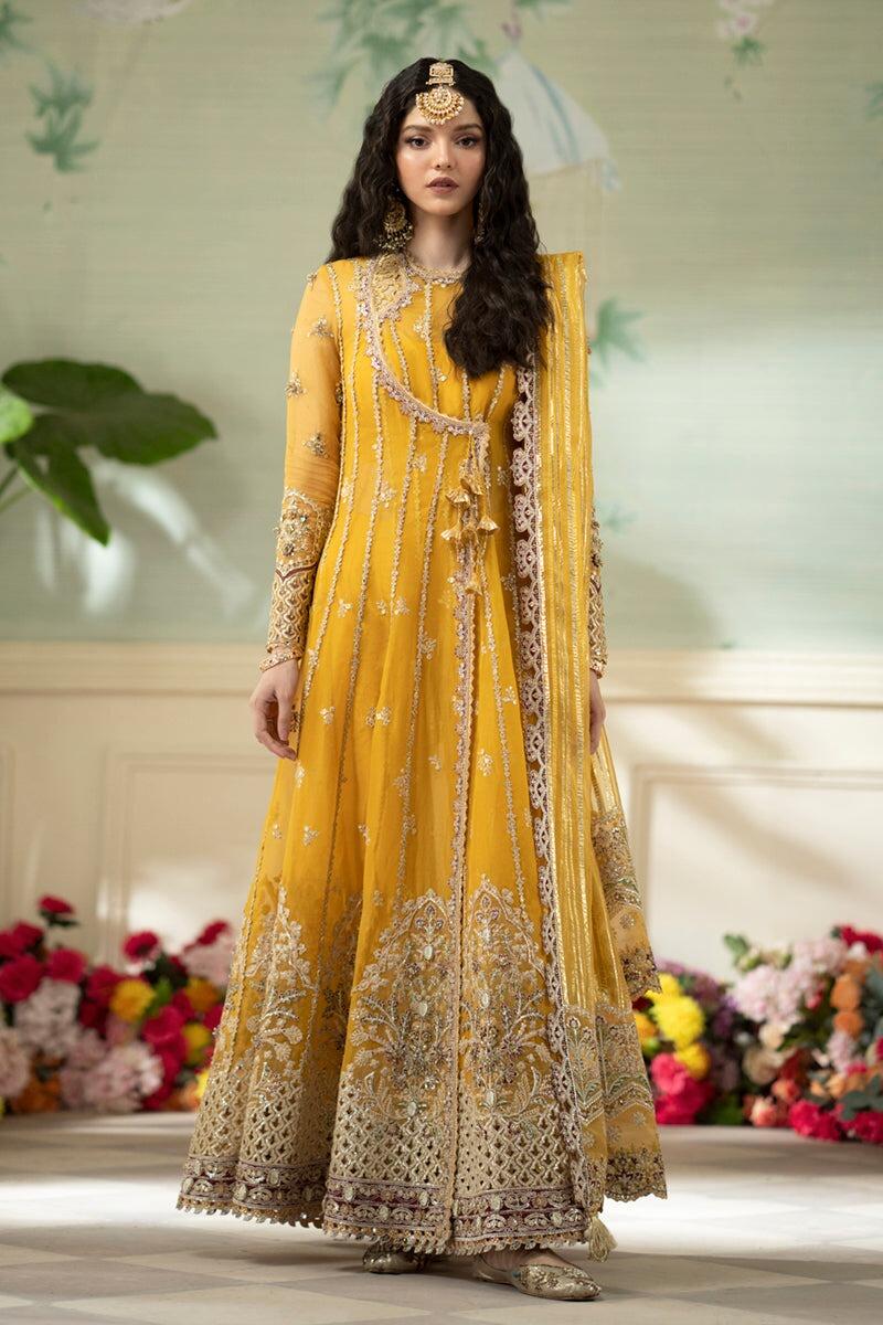 Buy Pakistani Style Salwar Suit - Peach Organza Fancy Khatli Work Suit –  Empress Clothing