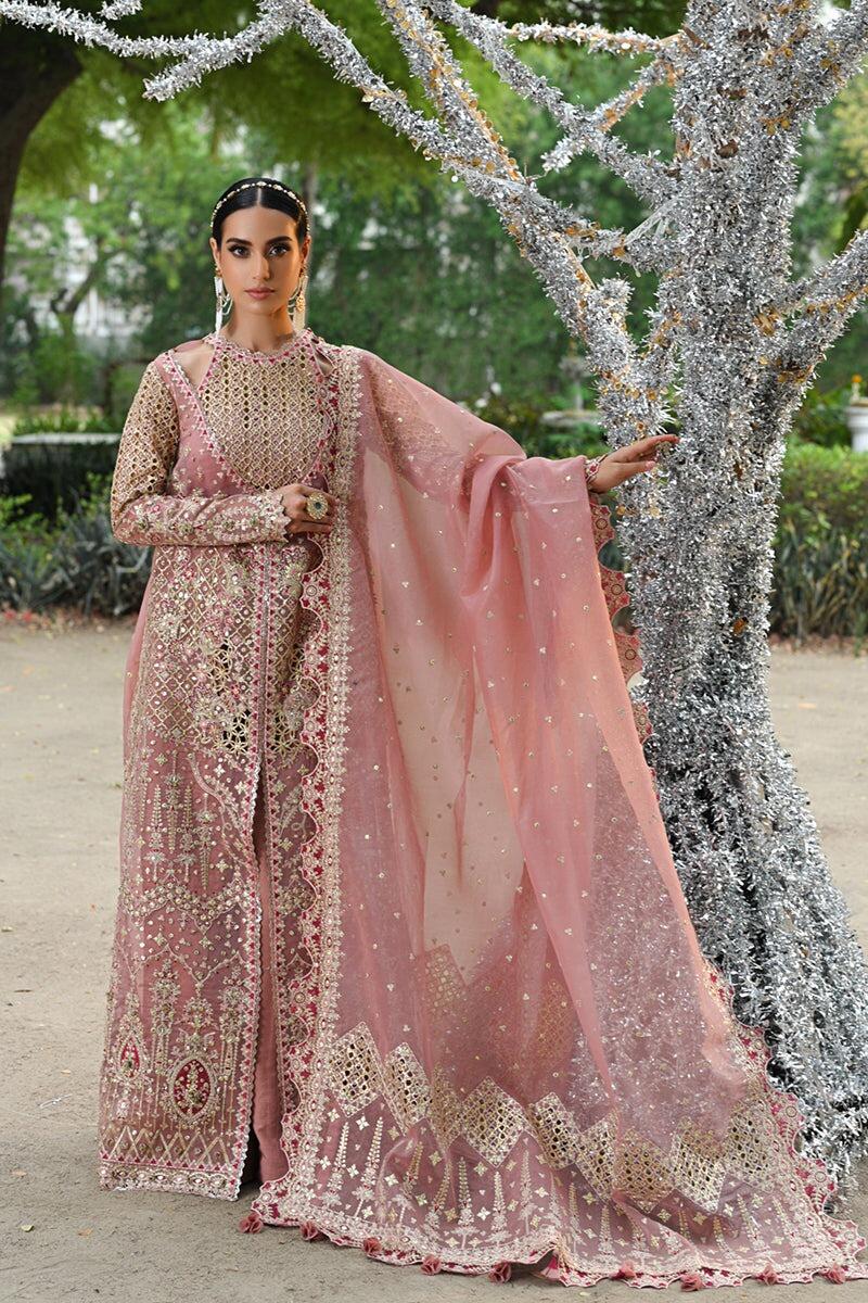 Singhar By Qalamkar Embroidered Organza Suit Unstitched 3 Piece QLM24SW RF-02 Saleha - Luxury Collection