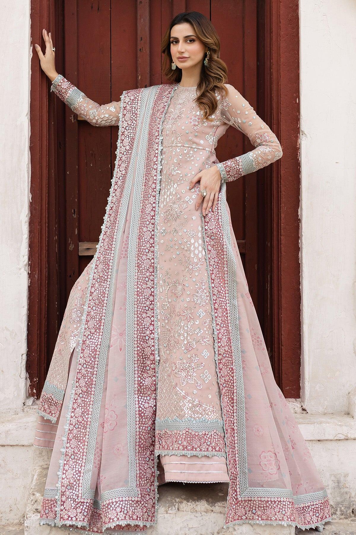 Ritzier by Farasha Embroidered Suit Unstitched 3 Piece FSH24R D-03 Pastel Mist - Luxury Collection