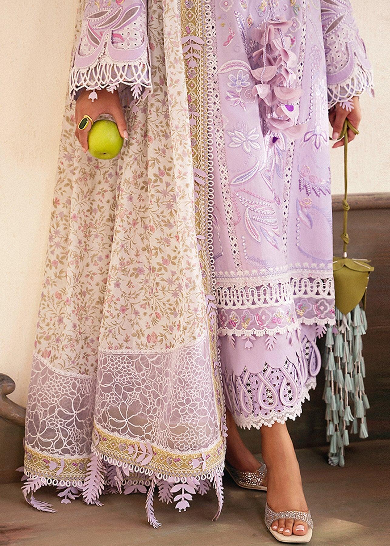 Yasmin Suffuse by Sana Yasir Mauve Purple Embroidered Lawn Summer Collection