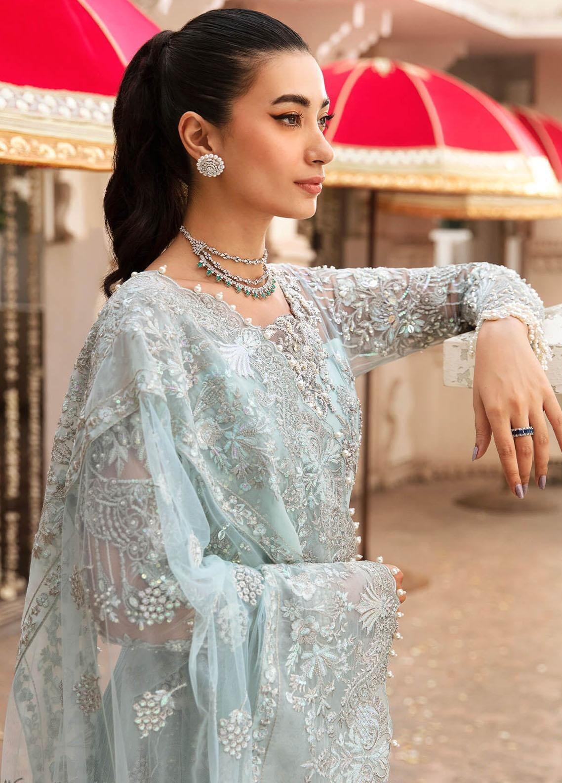 Maia By Serene Premium Embroidered Chiffon Suits Unstitched 4 Piece SP23MA S-1073 Euphemia - Spring / Summer Collection