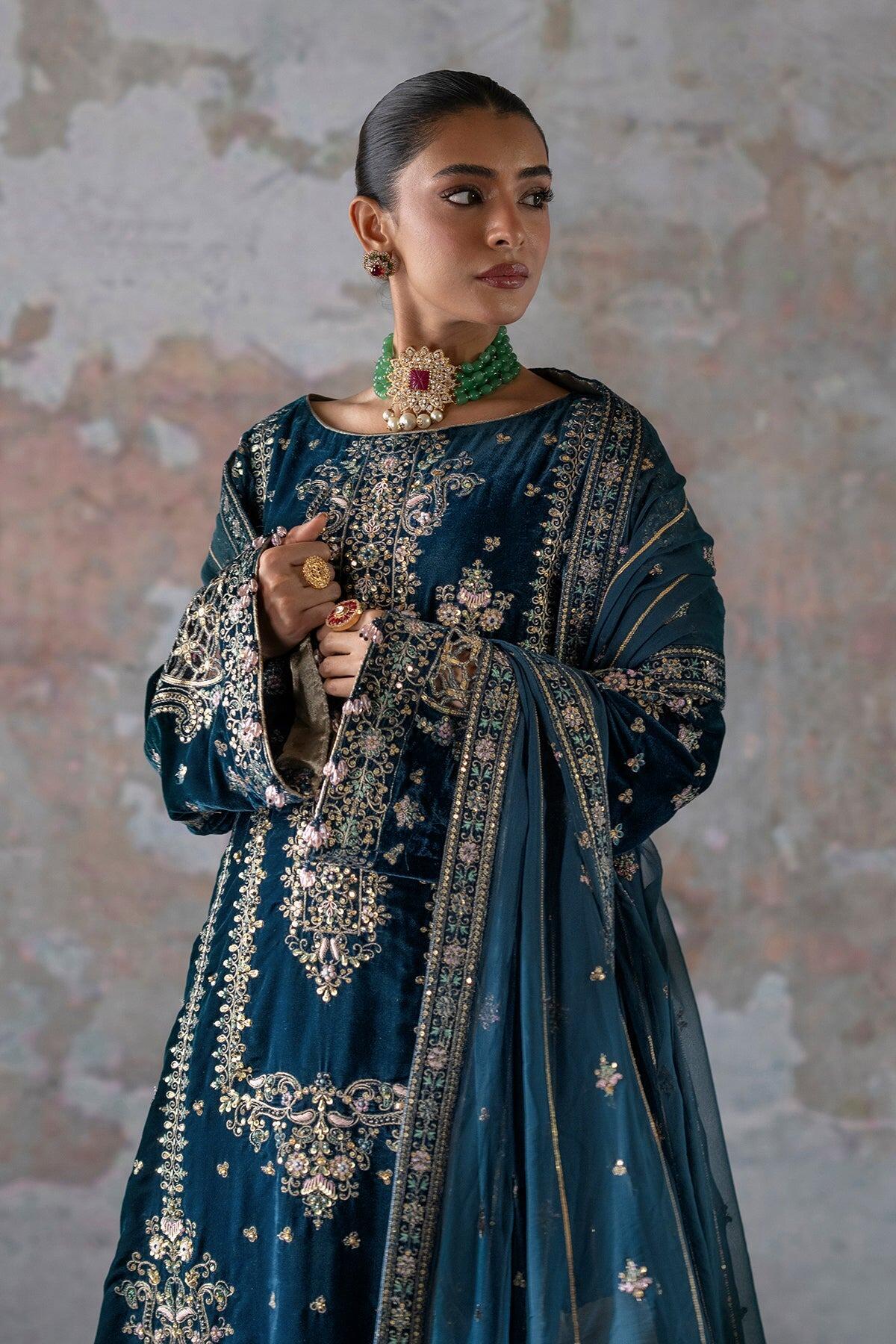 velvet embroidered dress Beige Dress with Black Floral Embroidery