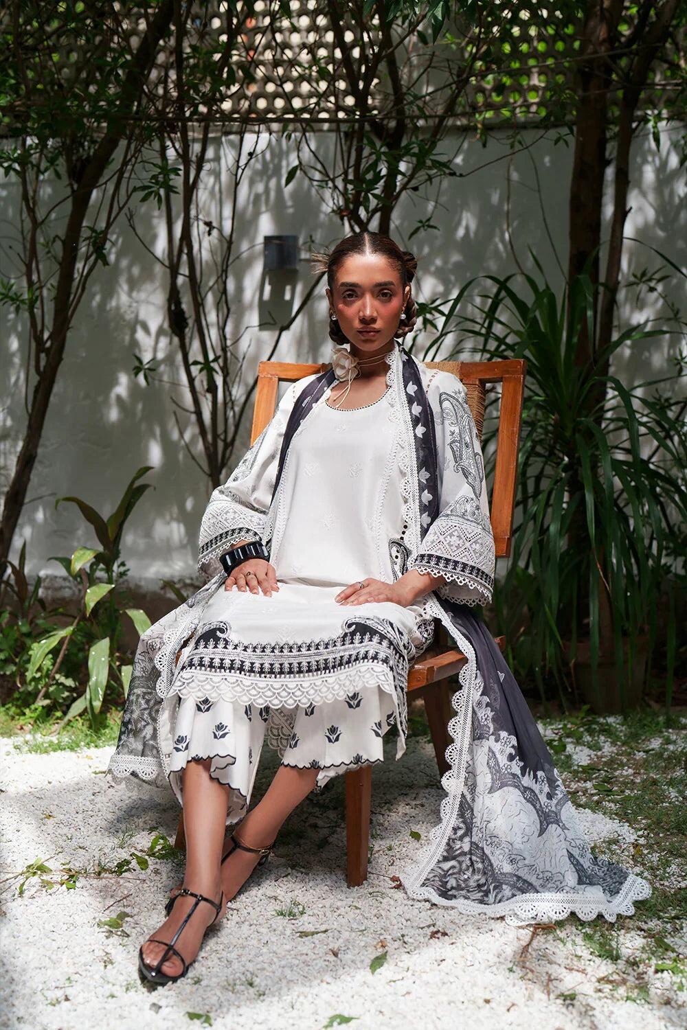 M231-013B-Cz Sana Safinaz Muzlin Spring Summer Collection 2023