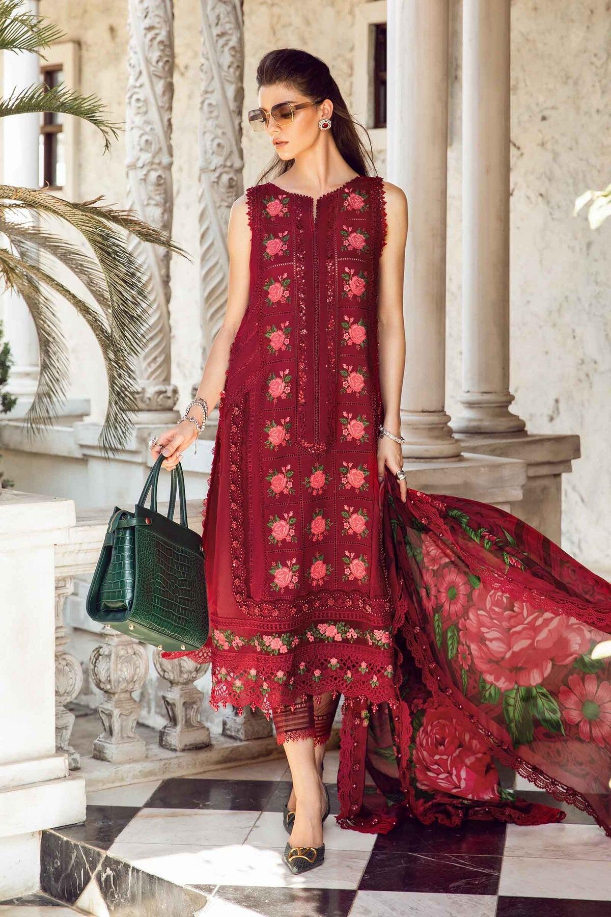 Printed Lawn Suit - Maria B - M.Prints Eid Collection 2023 - MPT-1802-A
