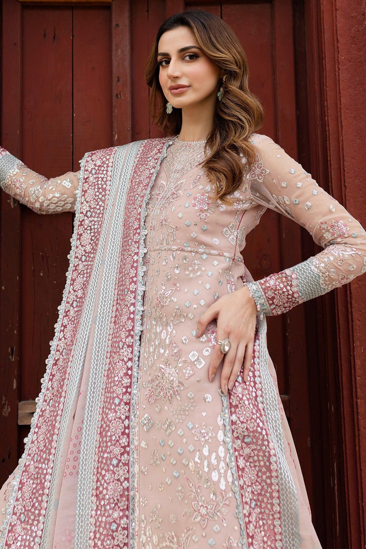 Ritzier by Farasha Embroidered Suit Unstitched 3 Piece FSH24R D-06 Peach Bell - Luxury Collection main image 0