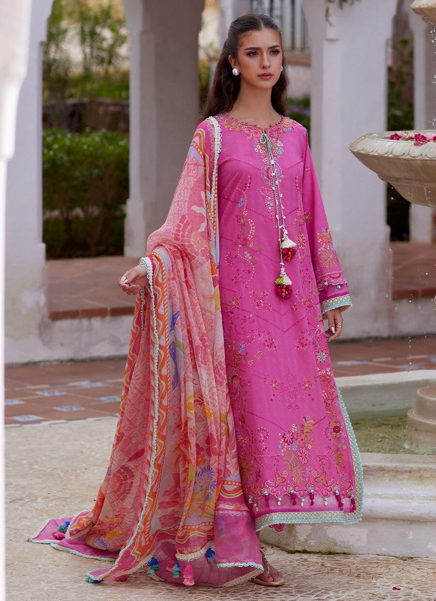 farah talib aziz pink dress Luna Eid 24