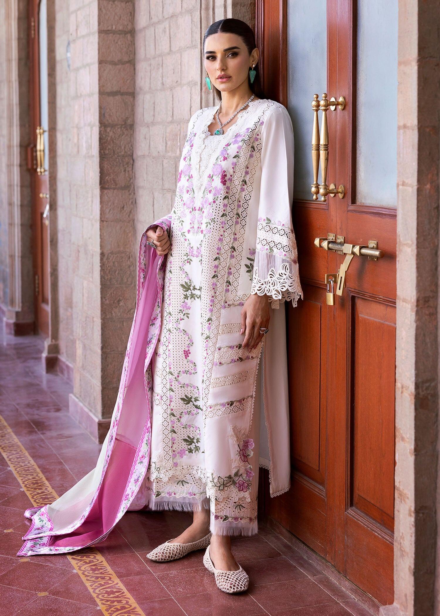 Zerene 1-A Bloom by Saira Shakira Festive Summer Embroidered Lawn