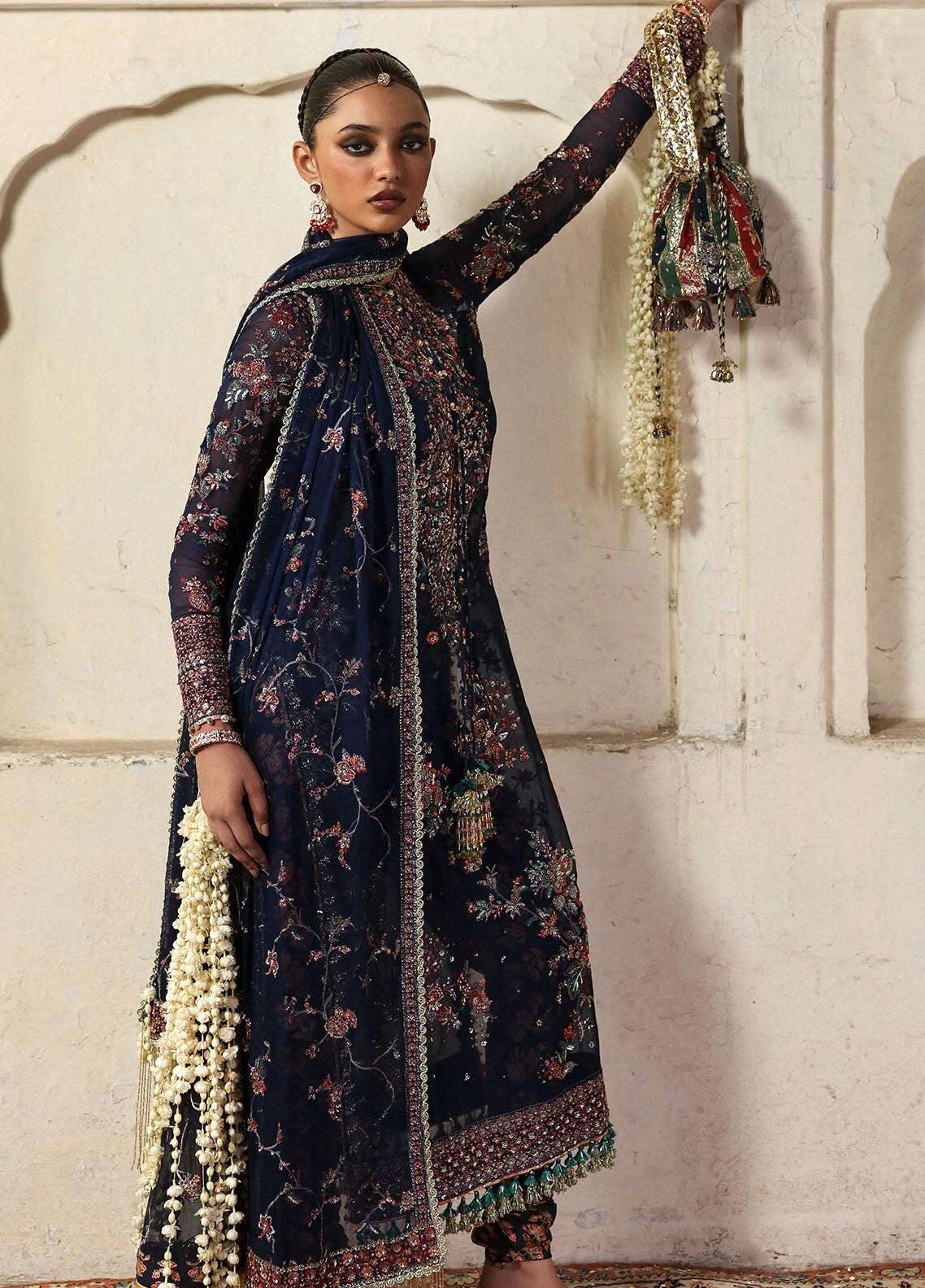 Massarat by Hussain Rehar Embroidered Chiffon Suits Rabab Festive ...