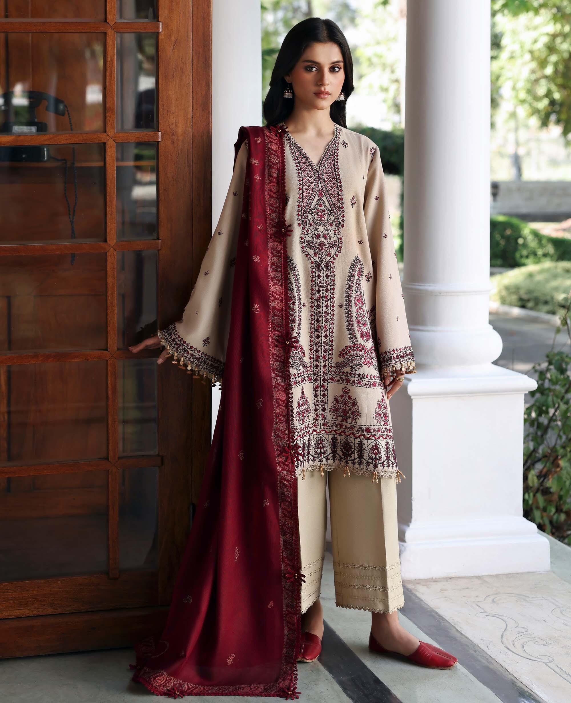 pakistani dress winter collection Designer Color:Navy Gold edit: party aw437 Black Dress With Shirt