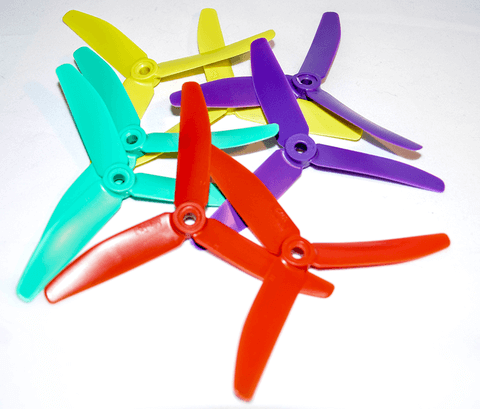 Different colour examples of the HQ Propellers