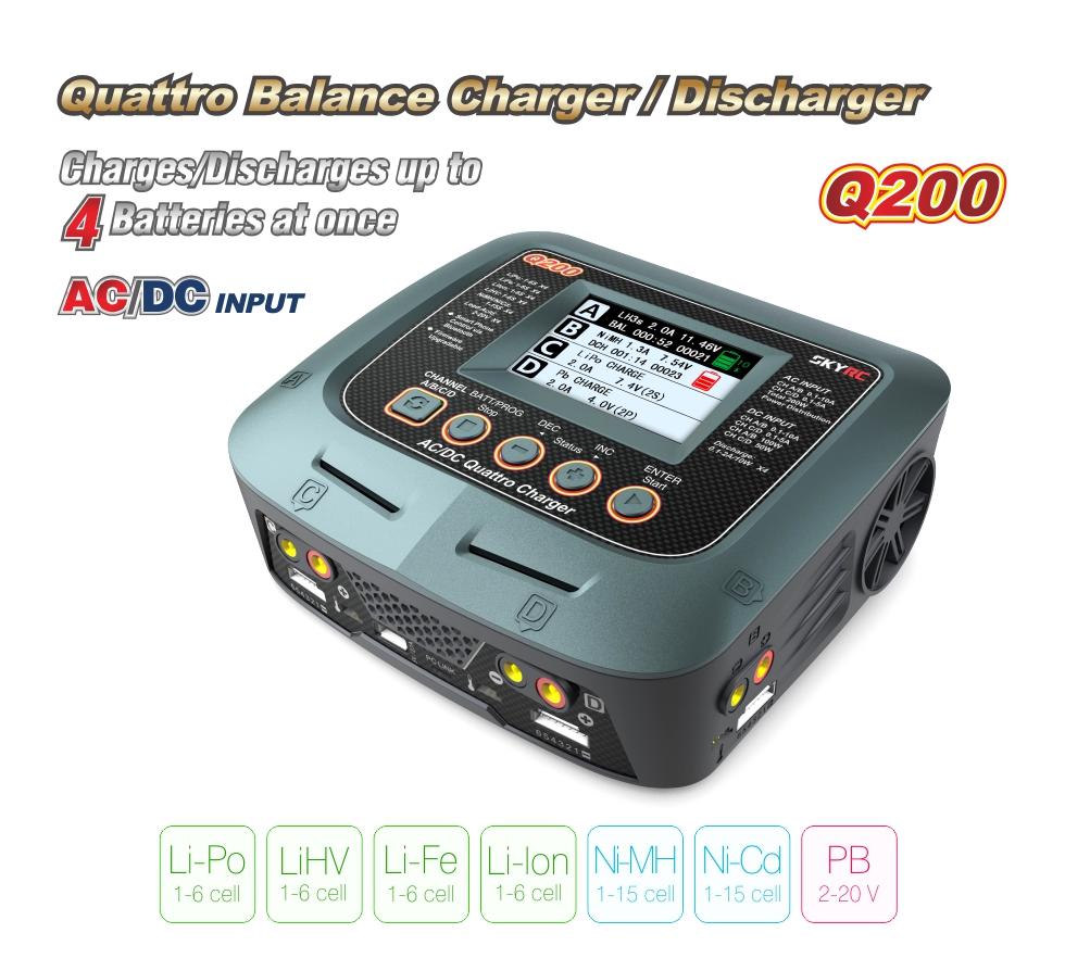 SkyRc Q200 Quattro 4 port charger