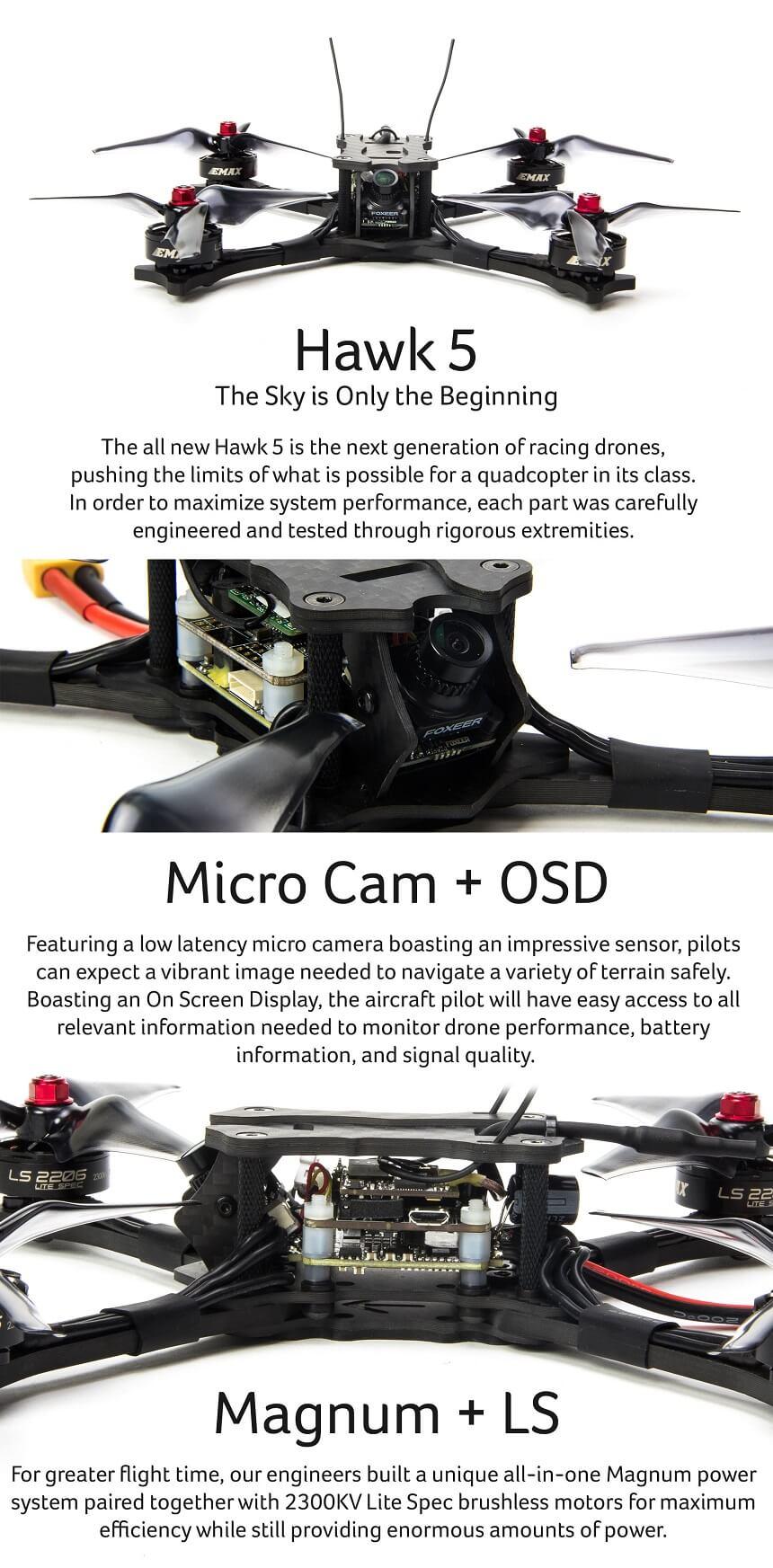 Emax Hawk 5 bnf racing drone