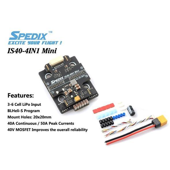 Spedix IS40 40A 4in1 ESC (2-6S) (20x20mm) whats the box