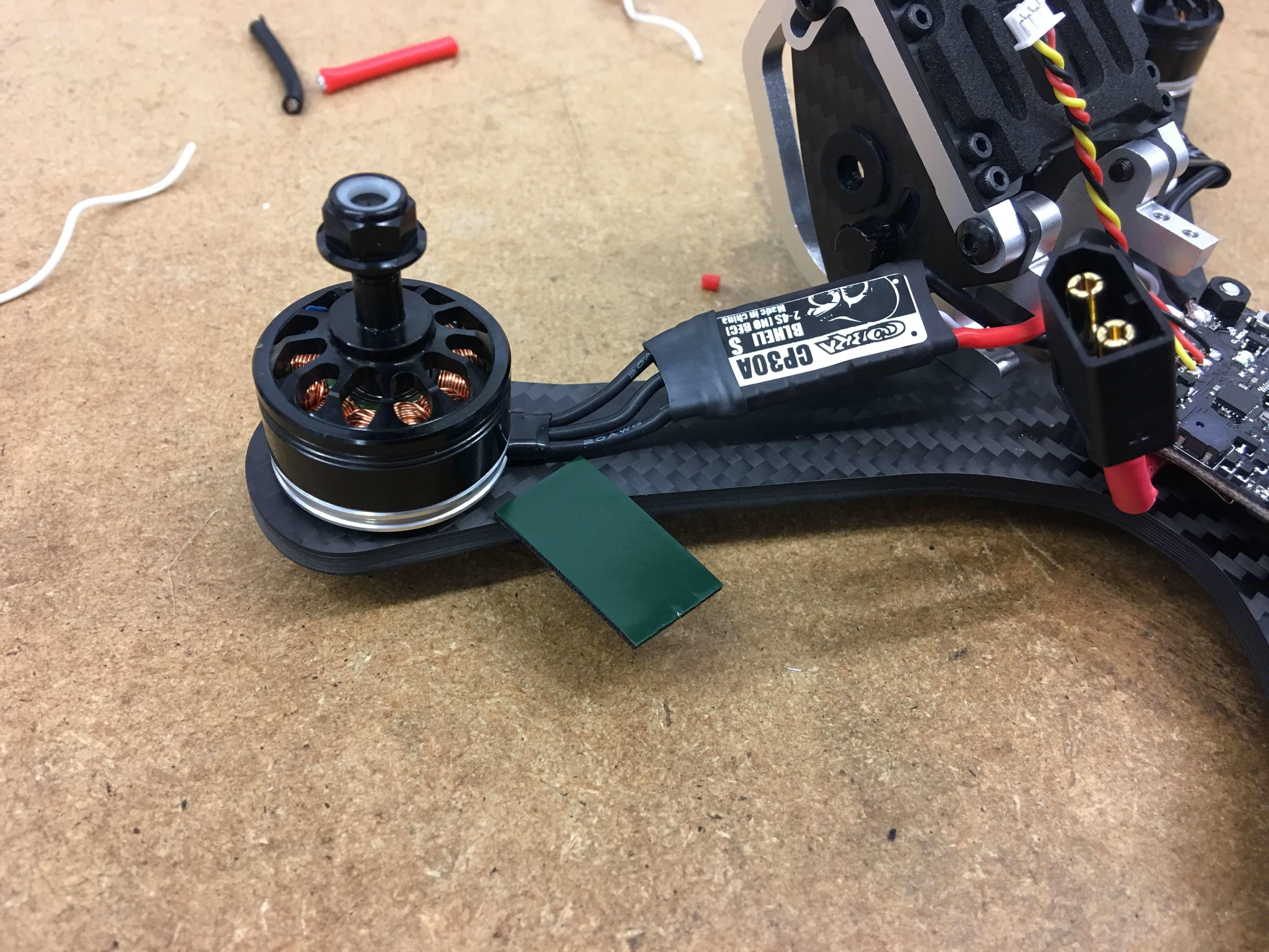 Double sided foam tape under drone esc, cp30 cobra