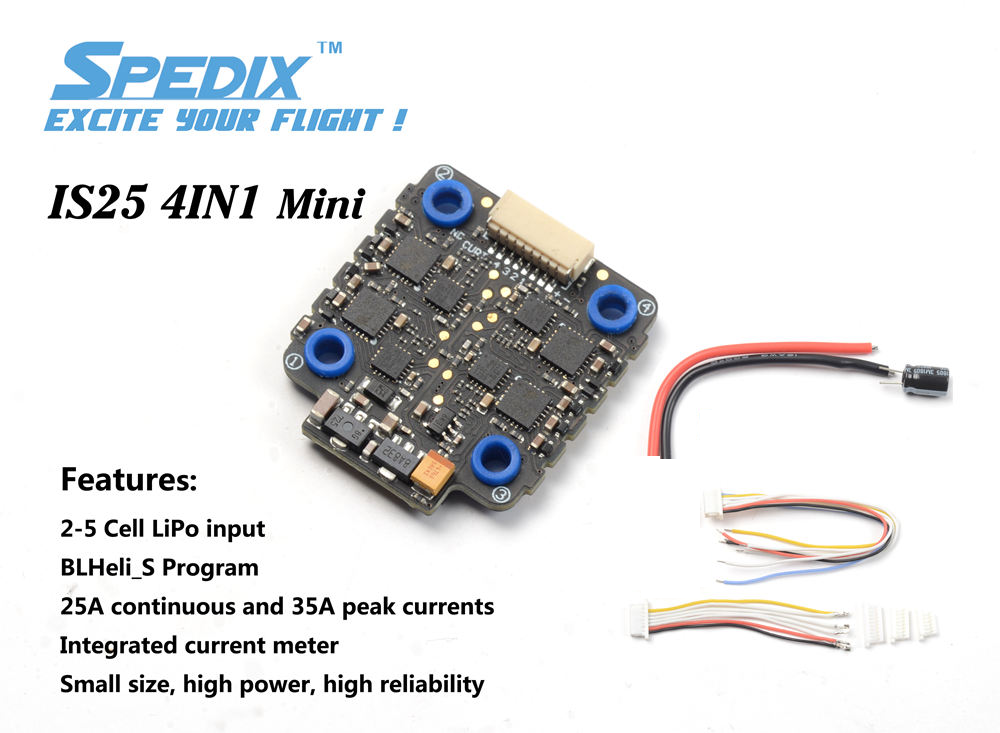 Spedix IS25 4in1 mini esc 20x20mm