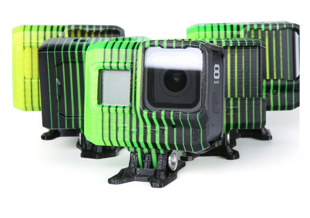 TPU Adjustable GoPro 8 mount striped
