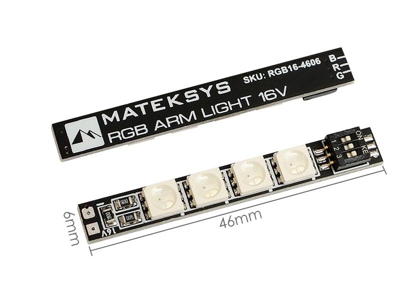 Matek RGB Arm Led Light 16V 2pcs