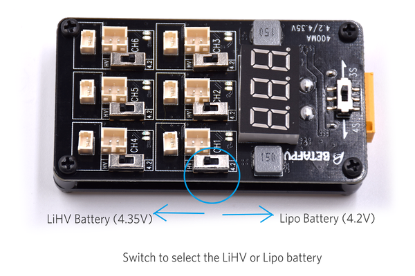 LiHV lipo charging board betafpv