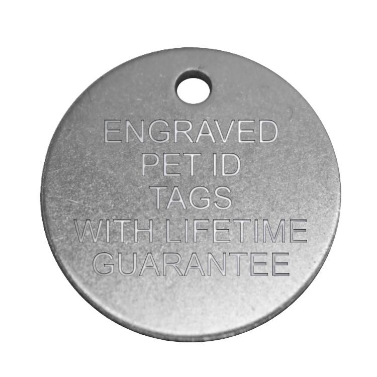 engraved dog tag nickel silver