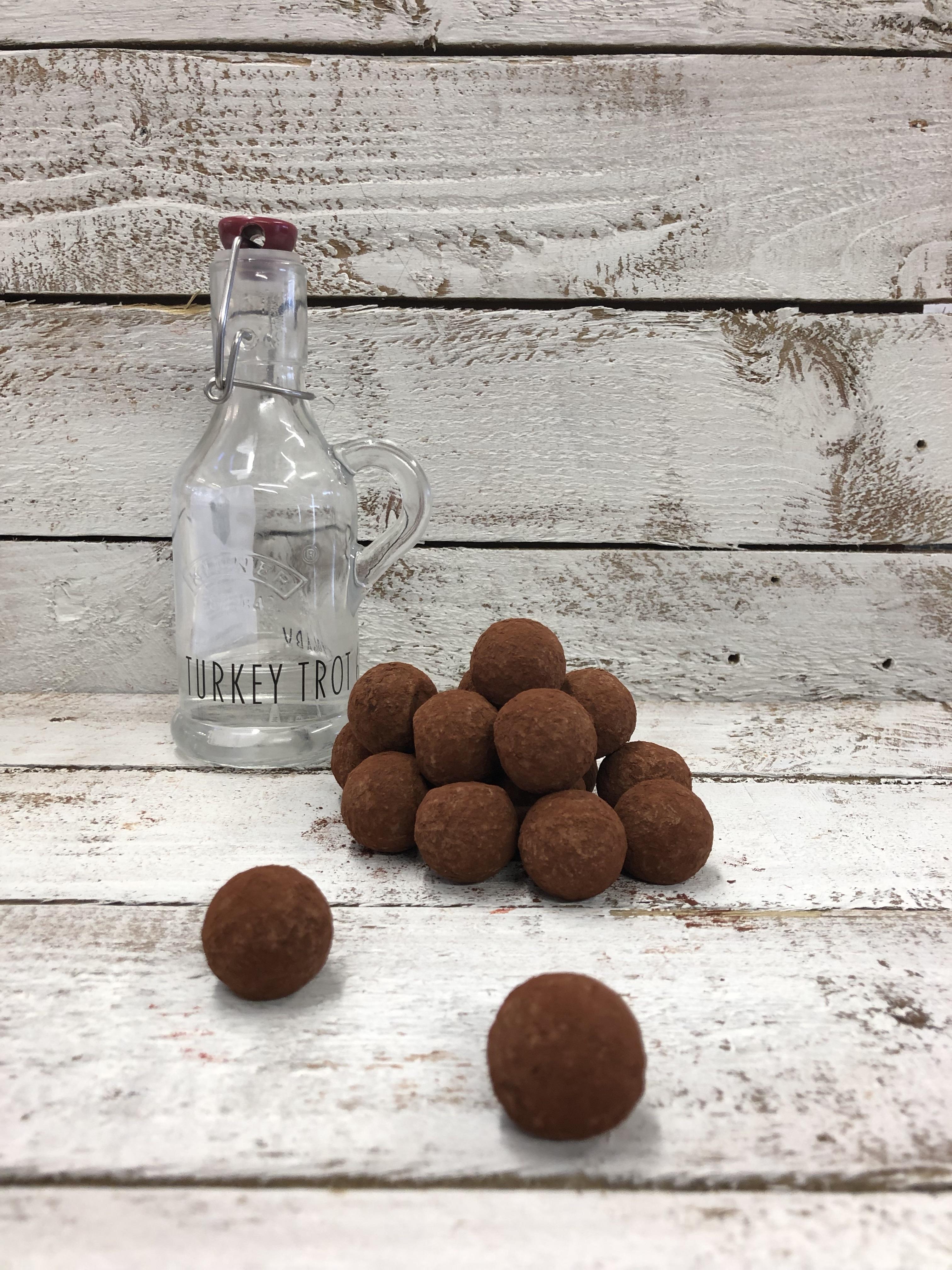 Handmade gin truffles