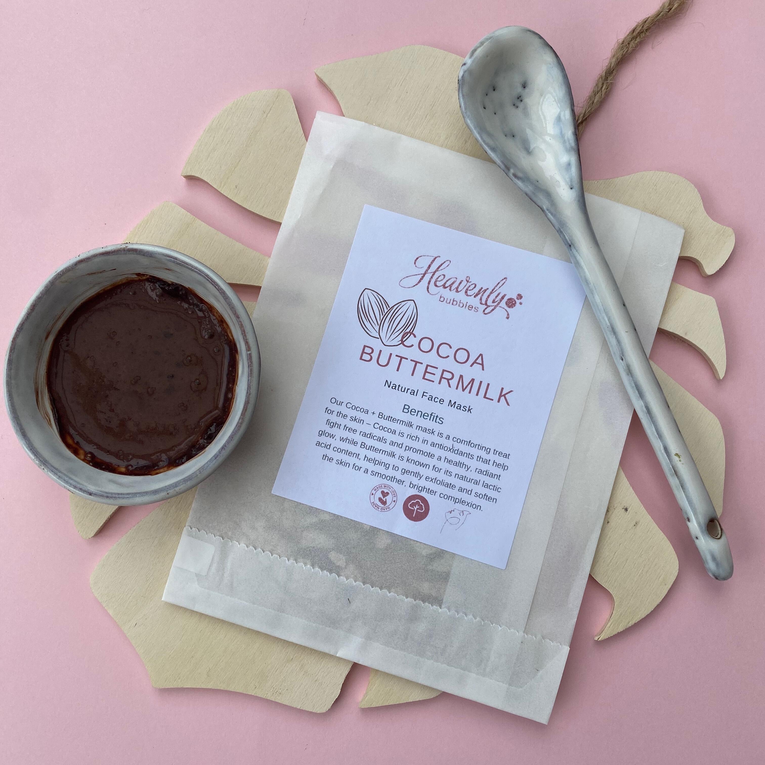Natural Cocoa Buttermilk Face Mask Powder – Skin Softening Skincare
