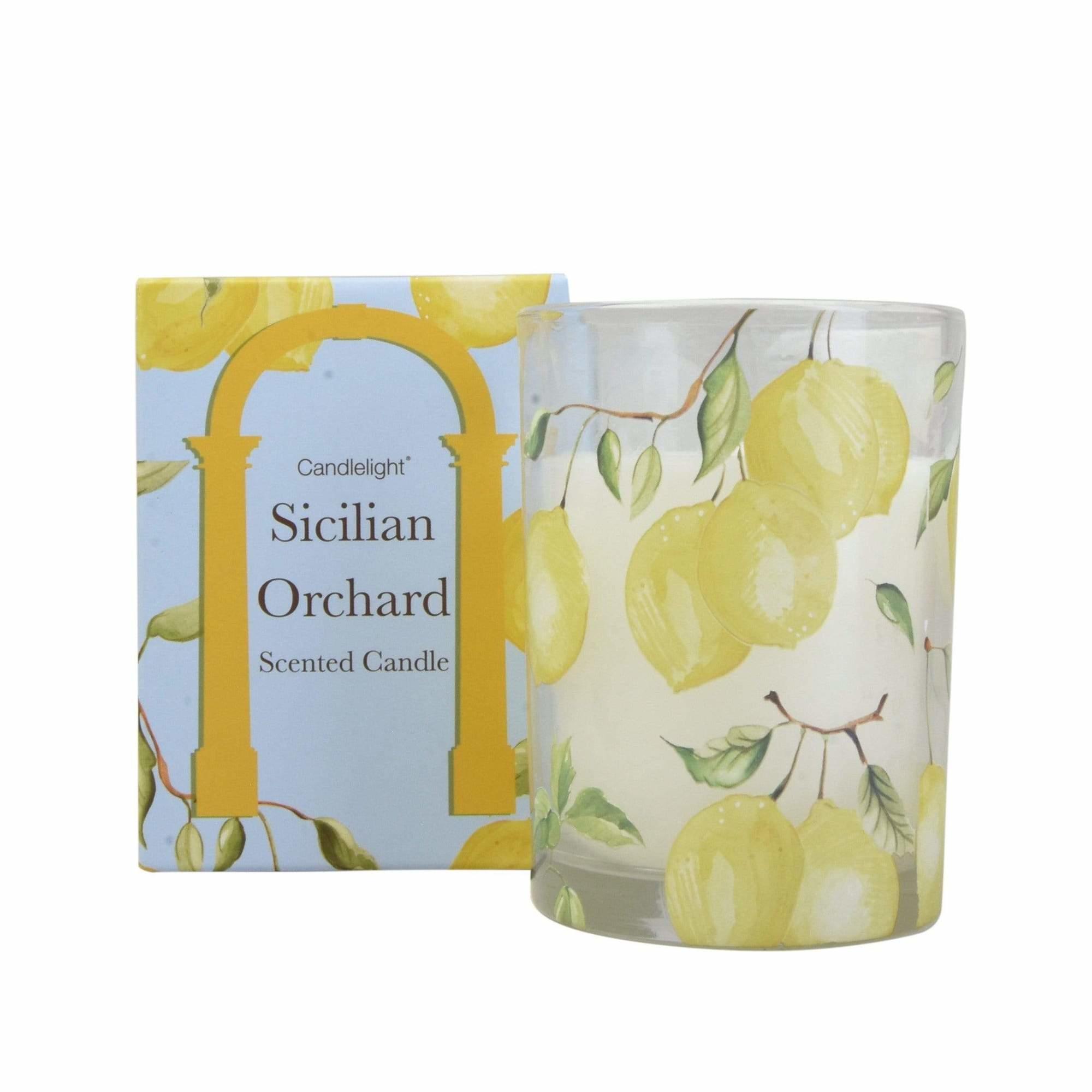 candlelight Sicilian orchard candle