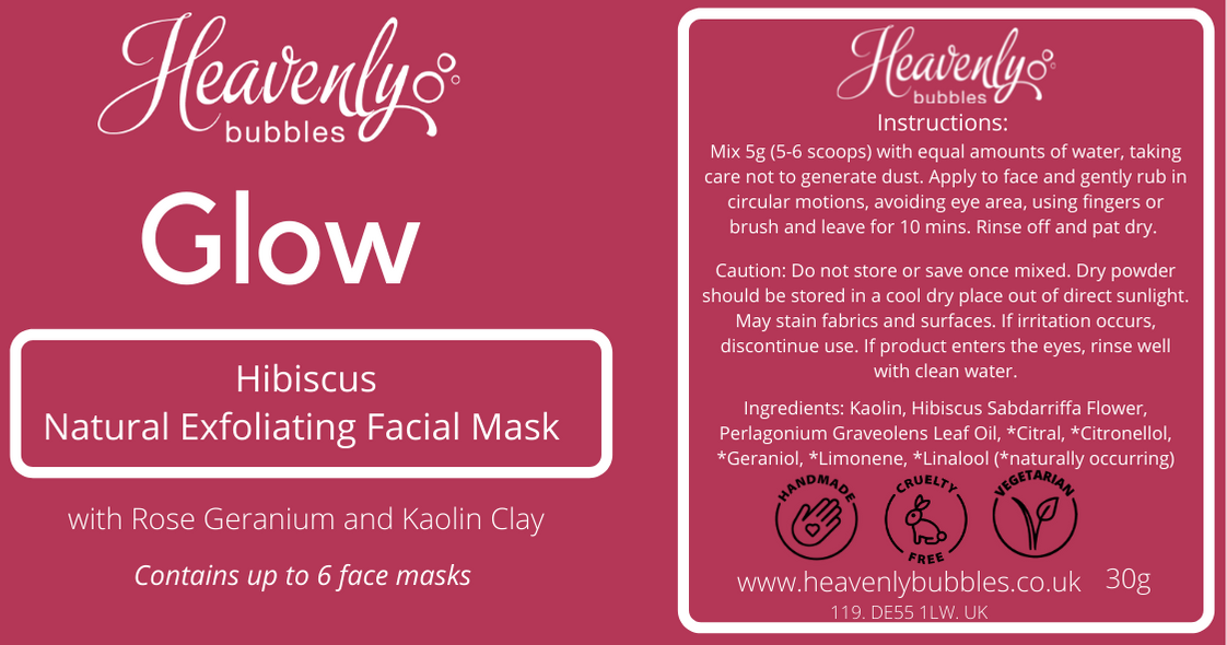 hibiscus flower face mask