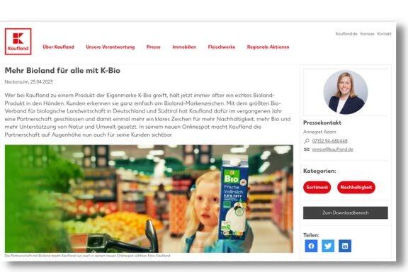 Kaufland focuses on its own organic brand