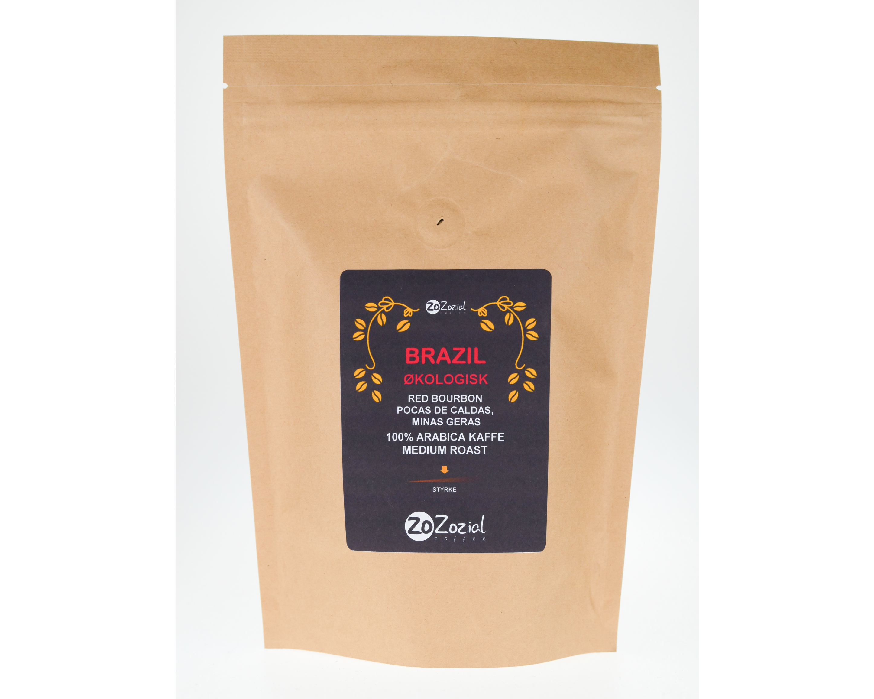 Brazil - Red Bourbon Medium roast 100% Arabica organic coffee - 250 gr.