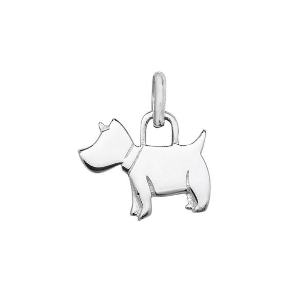Scottie dog silver pendant