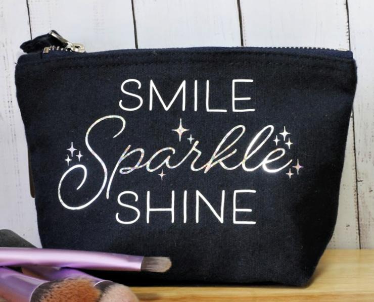 sparkle make up bag