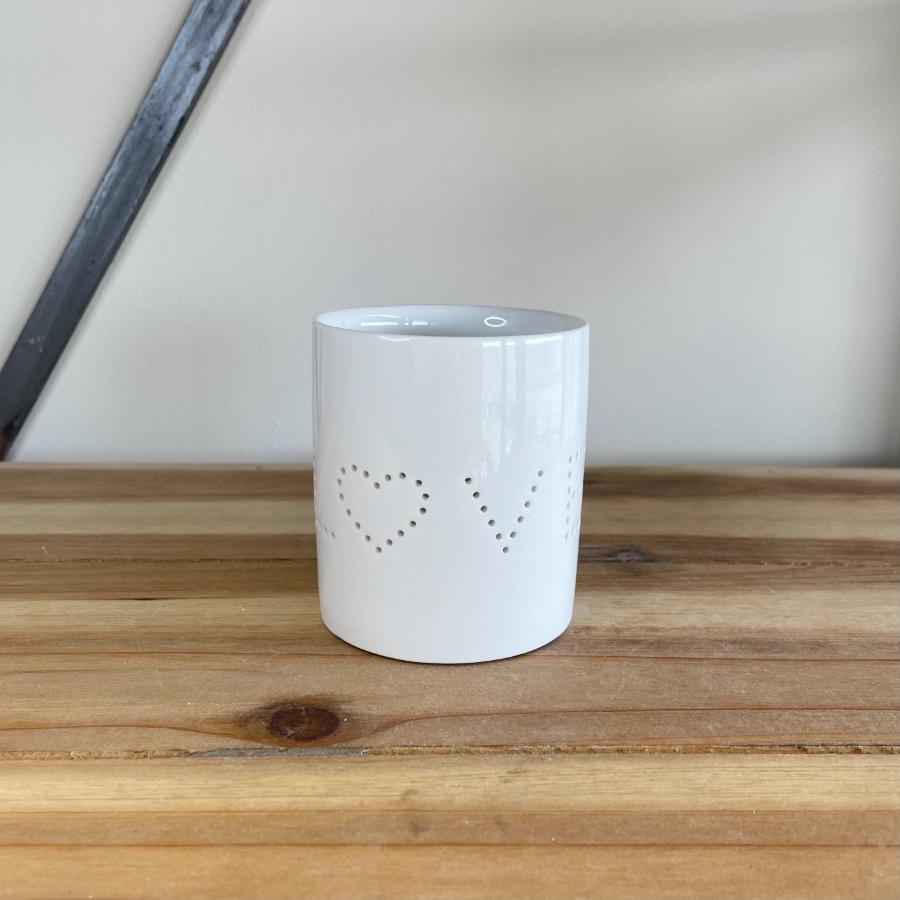 dotted love candle holder