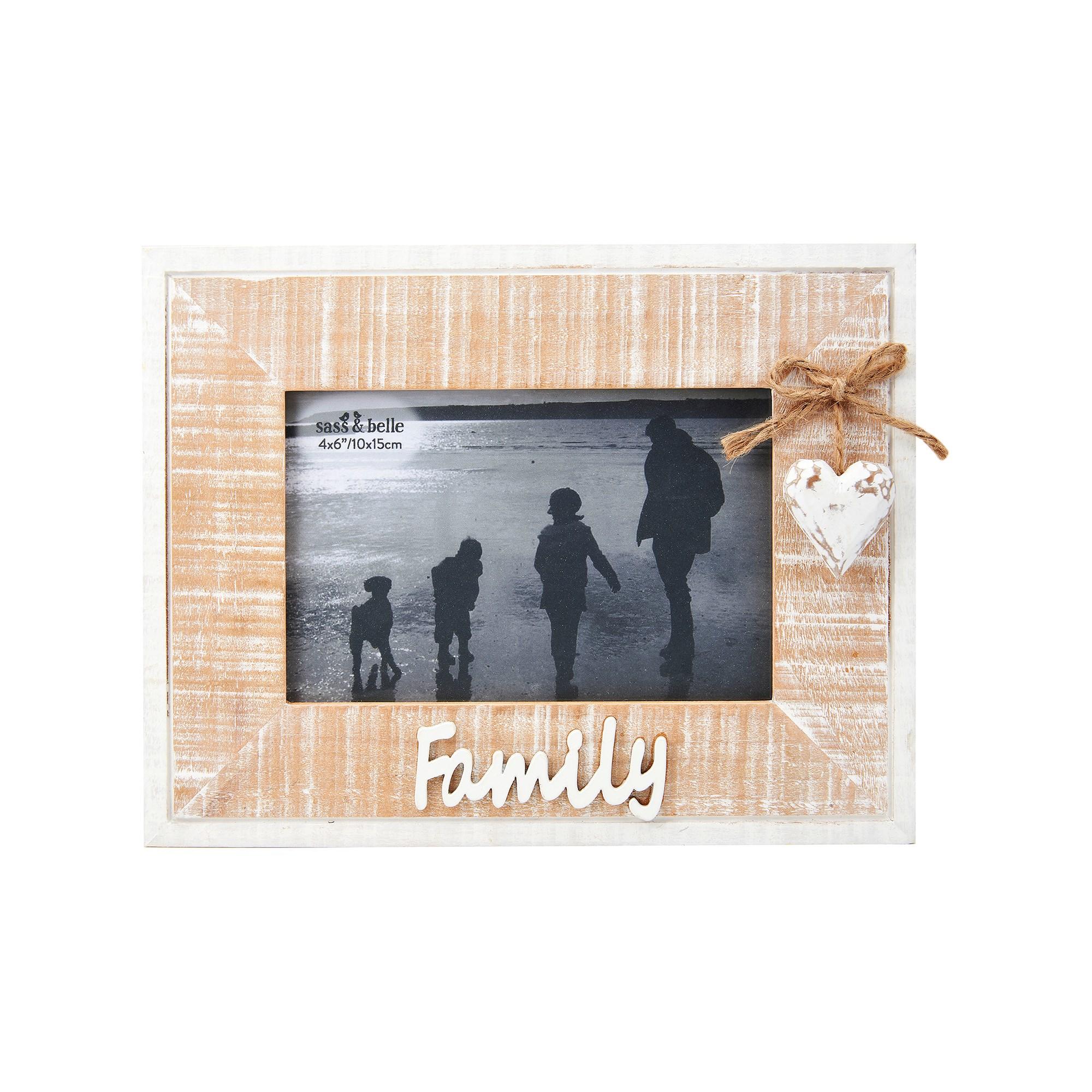 family rustic photo frame