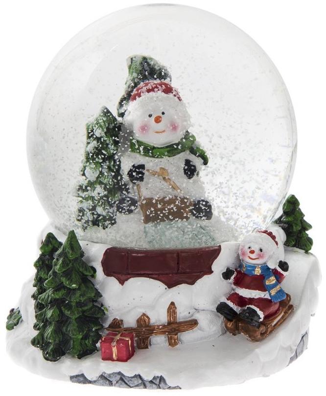 snowman snow globe