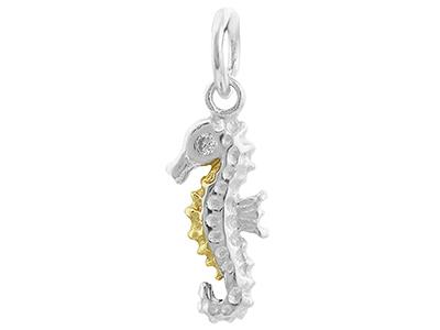silver seahorse pendant