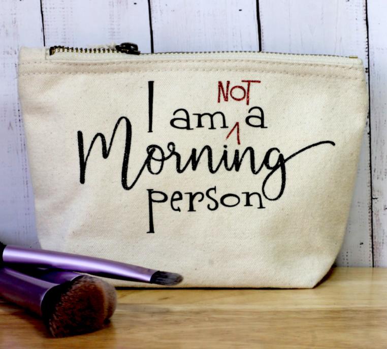 morning person make up bag