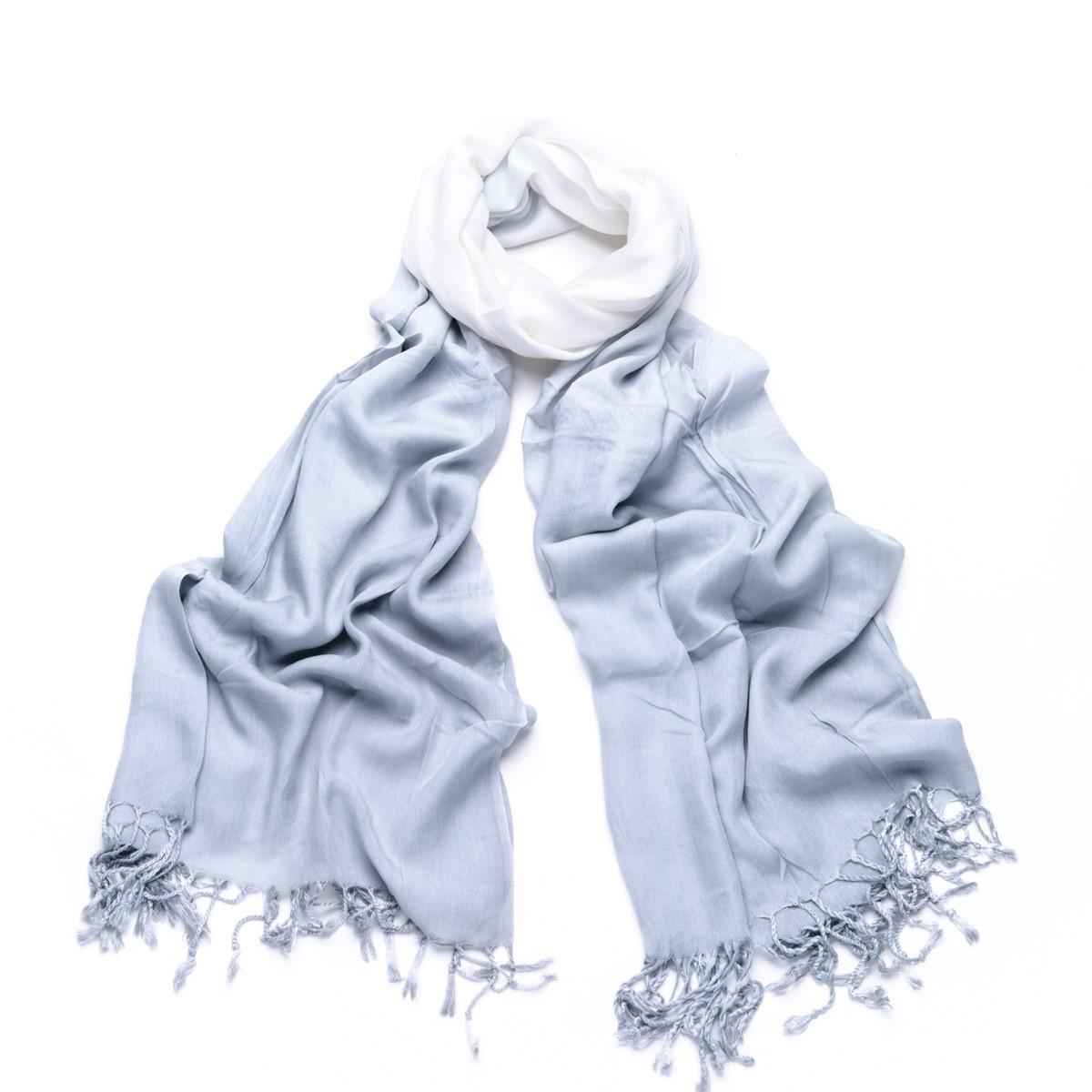 dip dye scarf grey