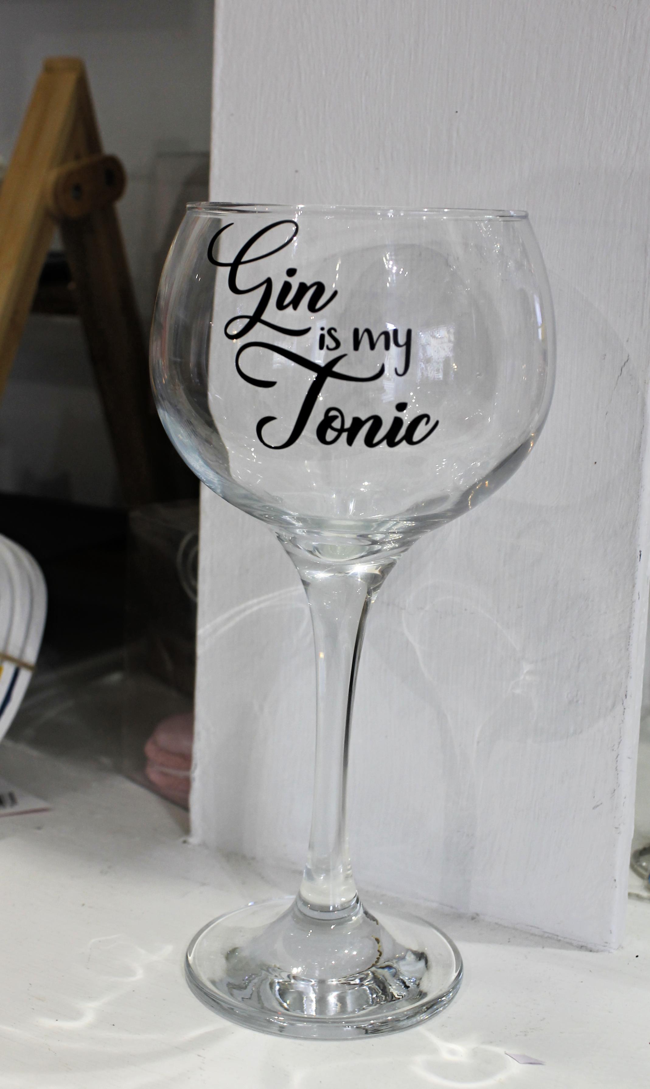 gin is my tonic glass