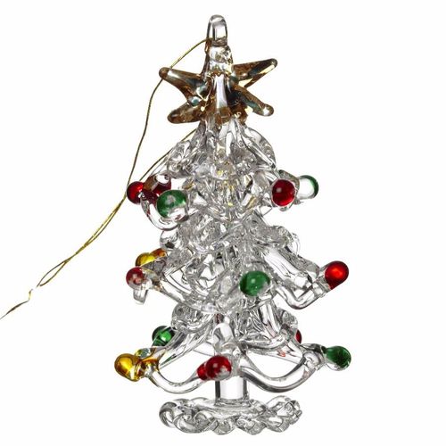 glass christmas tree decoration