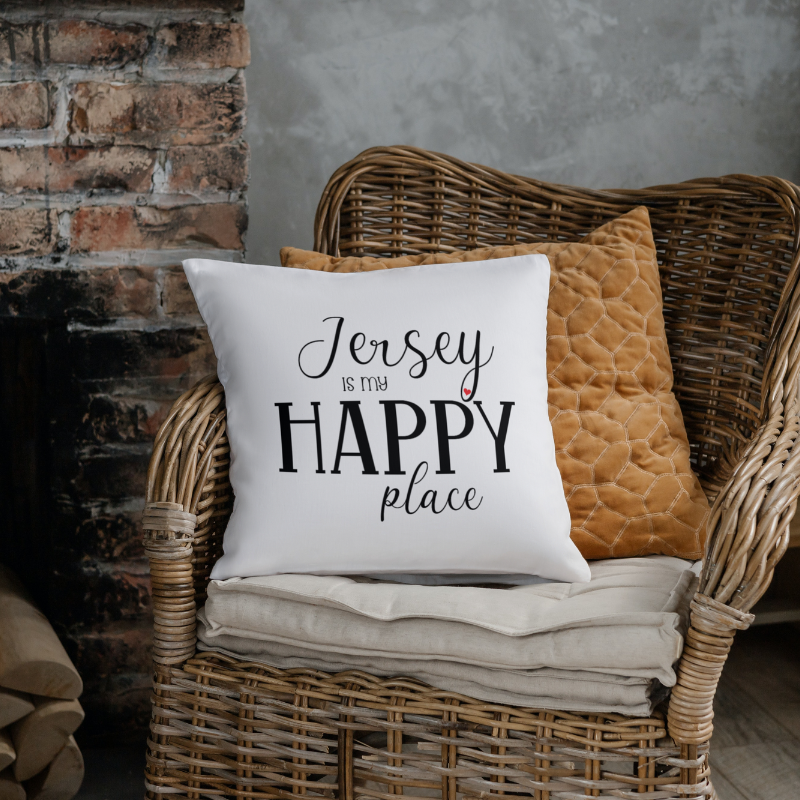 My happy place store pillow