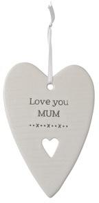 love you mum ceramic heart
