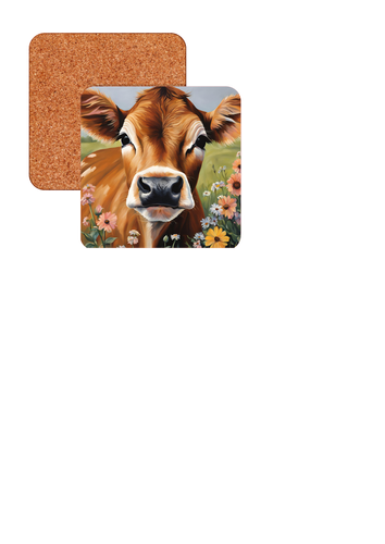 JERSEY COW CERAMIC COASTER
